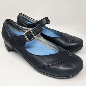 Wolky Argentina Mary Jane Women EU40/US9 Dark Green Leather Comfort Shoes 7806